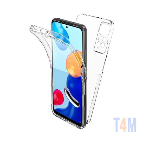 Funda de Silicona 360º para Xiaomi Redmi Note 11 Transparente